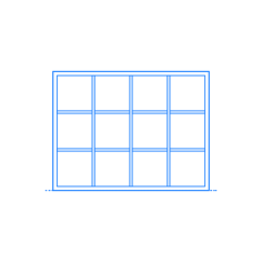 Furniture Bookcases Ikea Kallax Shelf Unit 4X3 Stencil Svg Design File, Free Vectors File